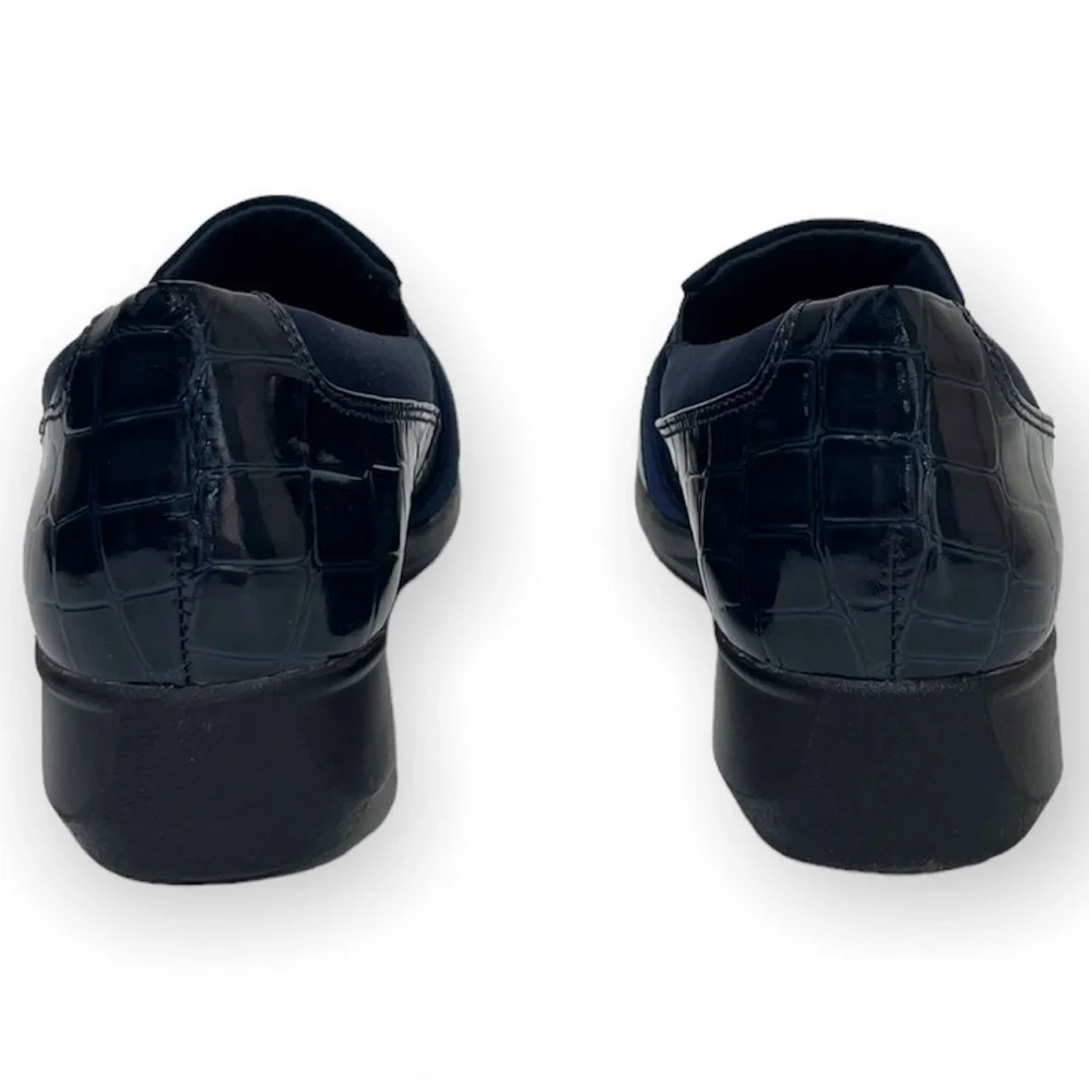 Clarks Comfort Slip On Gael Beam Loafers Navy Blue Size 8.5